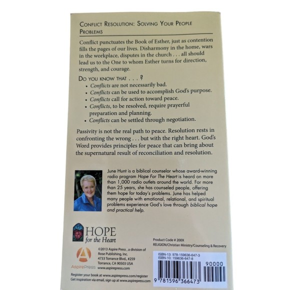 Conflict Resolution Solving Your People Problems June Hunt Christian Recovery - Picture 2 of 5